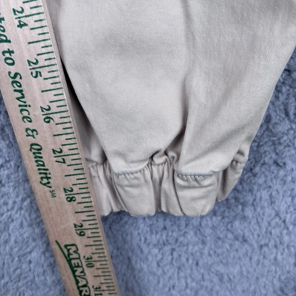 Bearbottom Pants Mens Medium Khaki Beige‎ Stretch Jogger Elastic Cuffs Casual